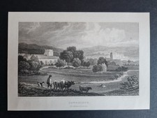 Antique 1831 print - Cowbridge - Glamorgan - Wales - Gastineau