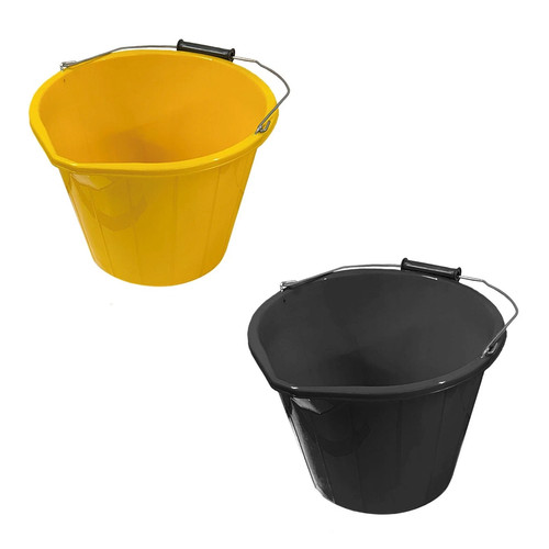14l builders bucket plastic - builders,