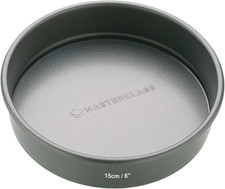 Masterclass Non-Stick round Sandwich Pan, Carbon Steel Baking Cake Tin, Loose B