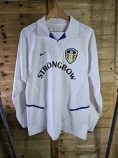 Rare Original Long Sleeve Leeds United 2002/2003 Home Shirt MEDIUM NIKE 