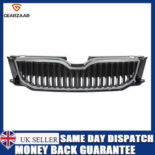 Gloss black grille for skoda - black,