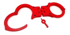 Red Hinged Training Handcuffs