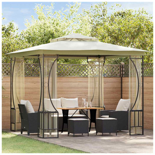 Gazebo cream 300x300x265cm - gazebo,