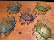 Set 5x Vintage Glass Afibel