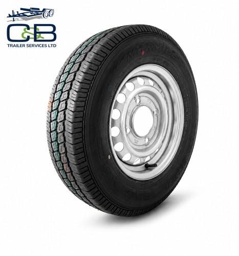 Trailer wheel and tyre 165 - 13",