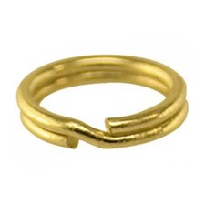 5x  18ct Gold Plated 5mm Split