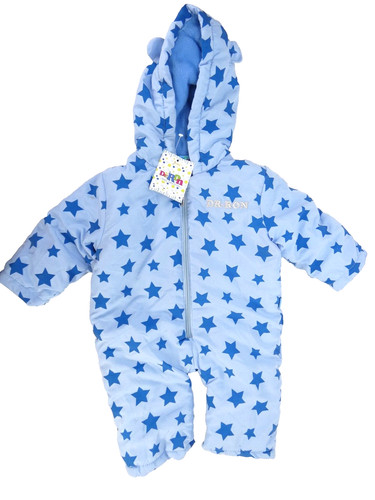 Baby snowsuit boys girls - snowsuit, blue