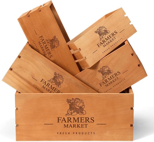 Set wood crates for - wood,