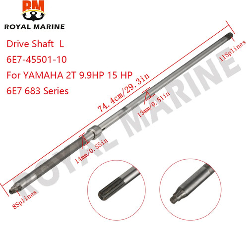 Outboard drive shaft long - drive,