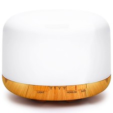 500ml Essential Oil Diffuser Ultrasonic Aromatherapy Humidifier Timer & Auto-Off