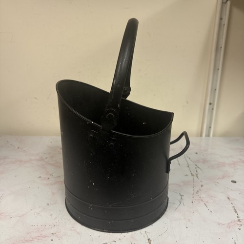 Vintage coal bucket - coal, black