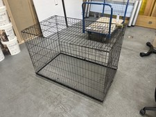 XXL Dog Crate Cage - Heavy Duty Metal Frame - Dual Door, Collapsible . Used Once