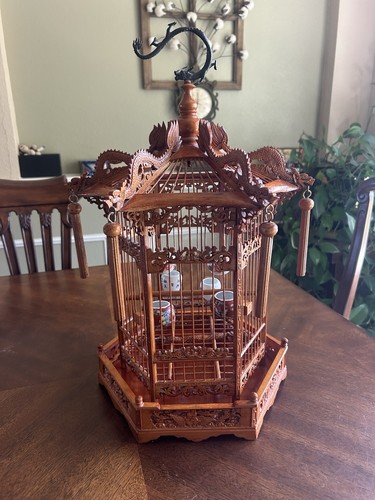 Antique chinese bamboo bird - antique,