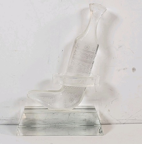 Crystal khanjar jambiya etched - khanjar,