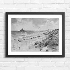 Vintage Naval Ship Coastal