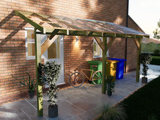 Wooden Lean to Veranda Shelter