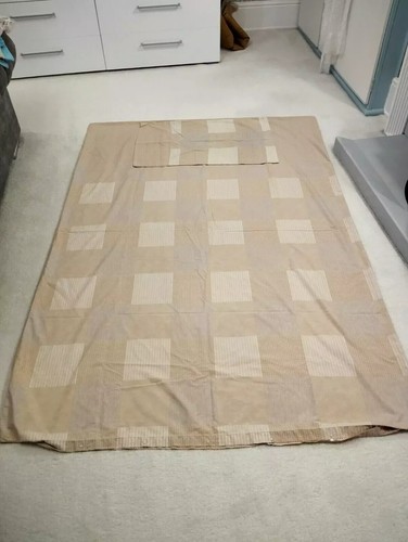 Beige cross patch single - beige, cross-patch