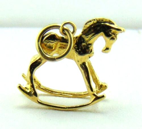 9ct gold rocking - gold,
