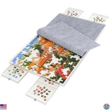 BZseed 1500-Piece Detachable Puzzle Board with Drawers & Cover - Innovative