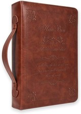 MS2 Haobin Classic Bible Cover Large Bible Book Cover Church Bag Carrying Case