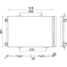 Mahle Condenser for Peugeot