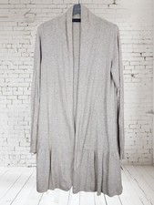 Zara Longline Beige Ruffle Hem