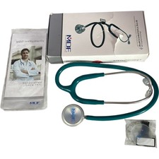 MDF Instruments 747XP Acoustica Stethoscope Dual Head Teal Medical Device