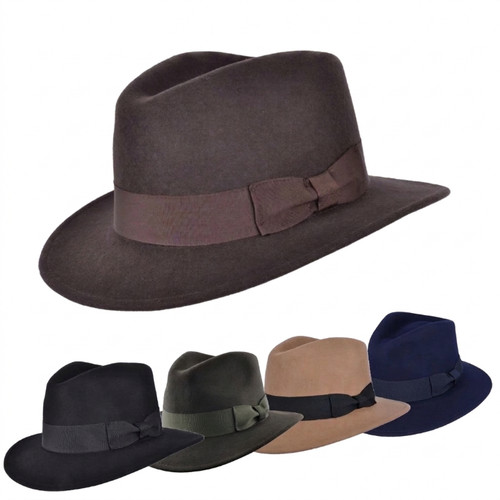 Fedora hat 100 wool felt - 100%,