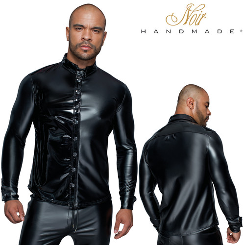 Noir handmade men wetlook - handmade,