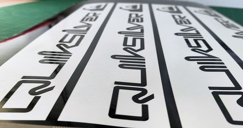 2no quicksilver decals - 2no,
