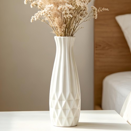 Inch white ceramic vase - inch,