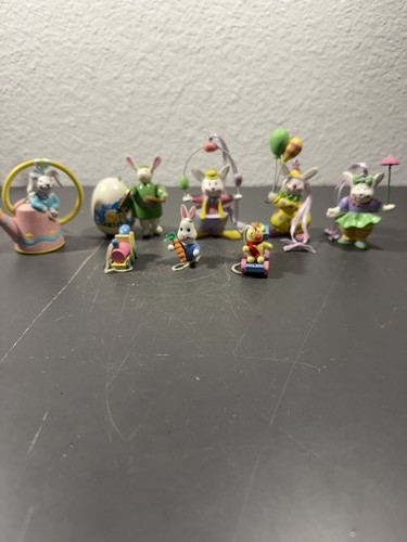 Vintage easter bunny figurines - vintage,