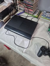 PS3 Super Slim 500GB Black Console Controller CECH-4003C + 10 games bundle 