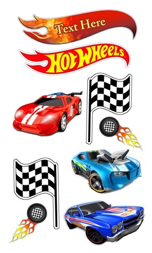 Hot wheels edible cake - hot,