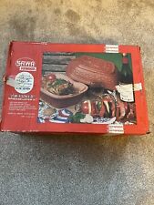 Vintage German Sawa Ceramics Spit Roaster with Skewer, Westerwald 1960's