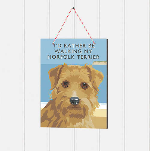 Norfolk terrier sign plaque - norfolk,