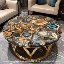 Wild Agate Coffee Table, Geode