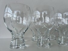 8 Dartington Crystal Gin Goblets / Tumblers, hardly used some not at all
