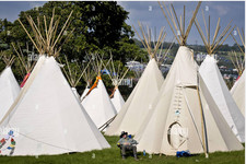 18ft Canvas Tipi - Teepee New