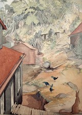 Ivy Attwell. Watercolour rural