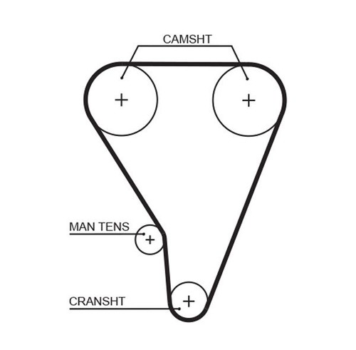 Gates timing belt cambelt 113 - belt,