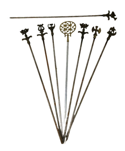 Vintage shish kebab skewers - kebab,