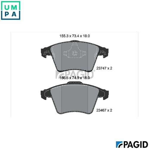 Brake pad set - set,