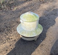 Extra large Galvanised Poultry Feeder