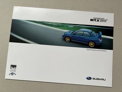 2007 subaru impreza wrx sti - impreza, uk