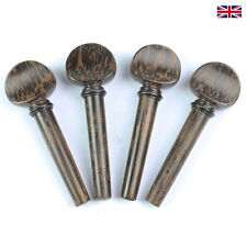 Violin Peg Set - Palm Wood - French Model with Ebony Collar