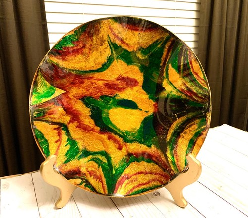 Beautiful hand painted gold - painted,