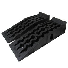 Heavy Duty Car Ramps x2 (Black Plastic Automotive Service Garage Workshop)