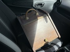 Antique Wood and Brass Coal