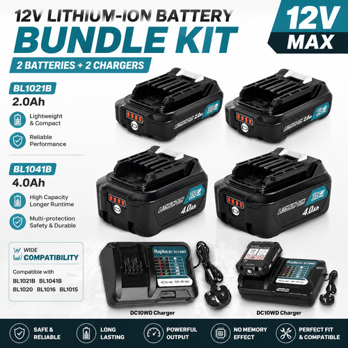 For makita battery 12v - 12v, 10.8v